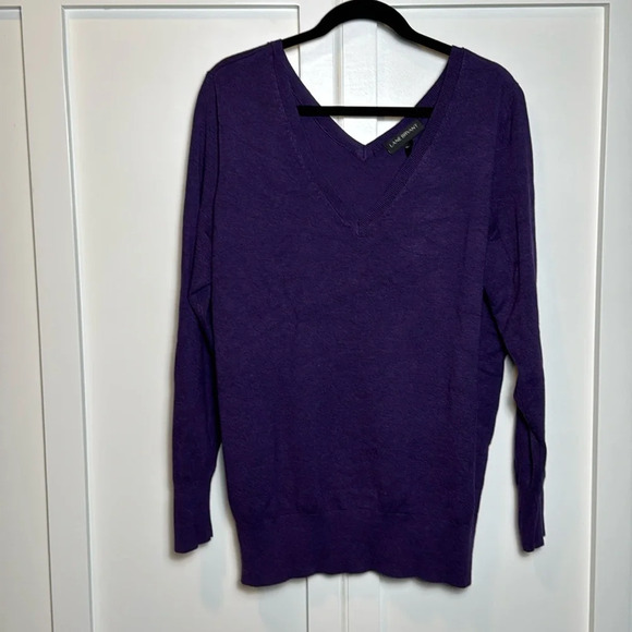 Lane Bryant double v-neck sweater - Picture 1 of 9